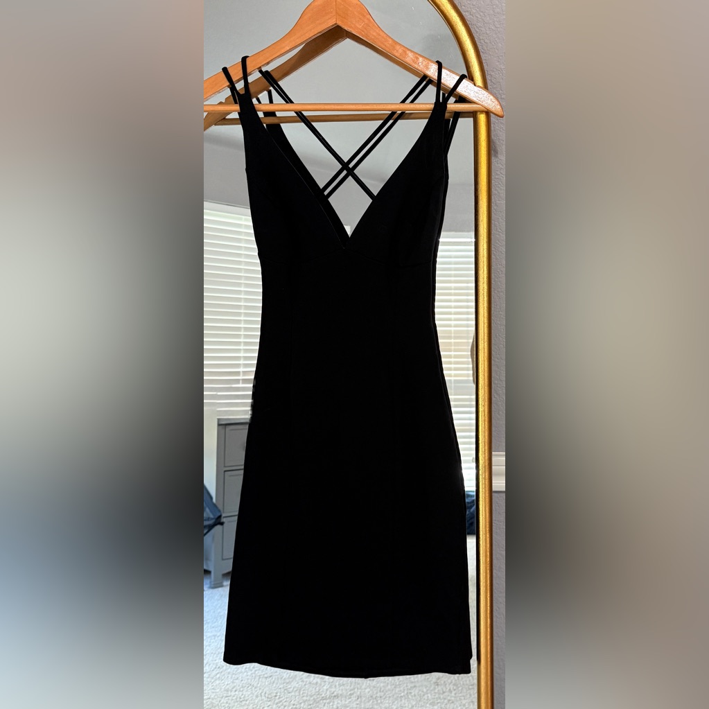 Black Lulus Midi Summer Strappy Dress
